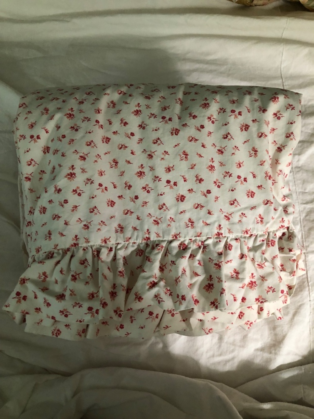Ralph Lauren Colchester ruffle edge Queen duvet cover ditsy floral calico cotton